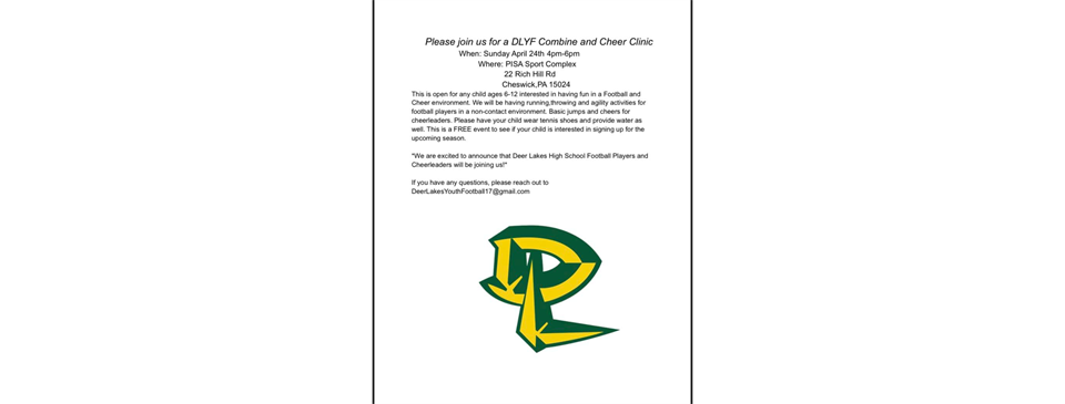 DLYF 2022 FOOTBALL AND CHEER COMBINE